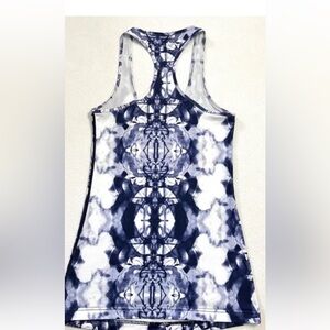 Women's Blue Patterned Tank Top